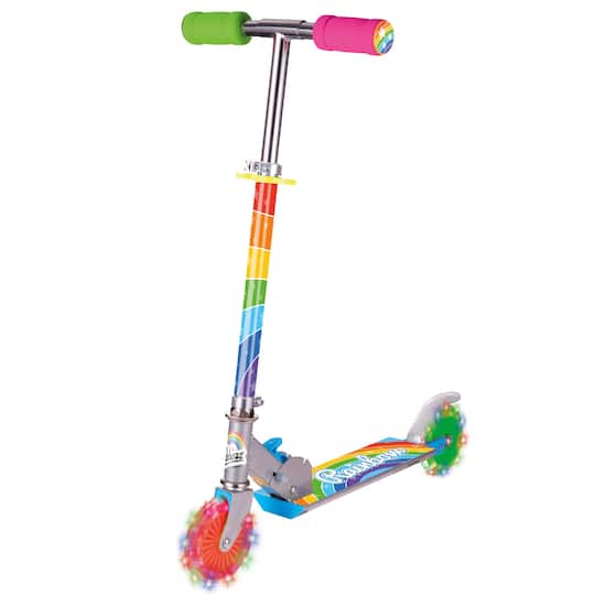 Rainbow Scooter With Flashing Wheels By H Grossman | 26" x 13" x 31.5" | Michaels®